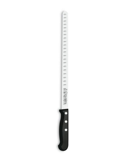 Kit couteau à jambon avec alvéoles 29cm et fusil